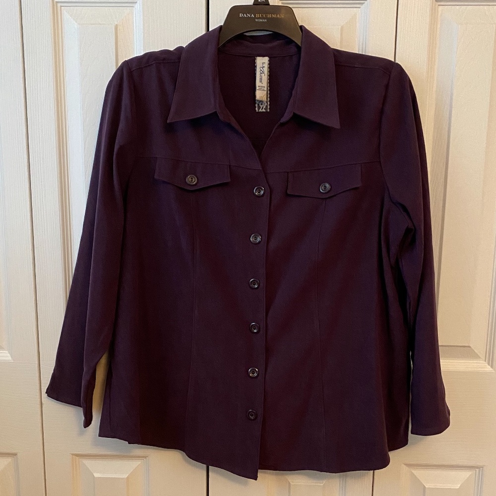 Women’s La Blues faux suede Purple shirt/jacket